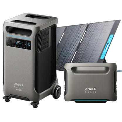 Anker SOLIX F3800 Plus Portable Power Station + Extra Battery + 400W Solar Panel