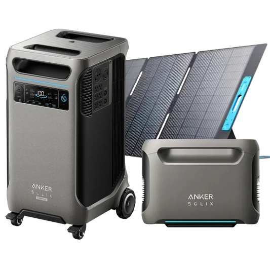 Anker SOLIX F3800 Plus Portable Power Station + Extra Battery + 400W Solar Panel
