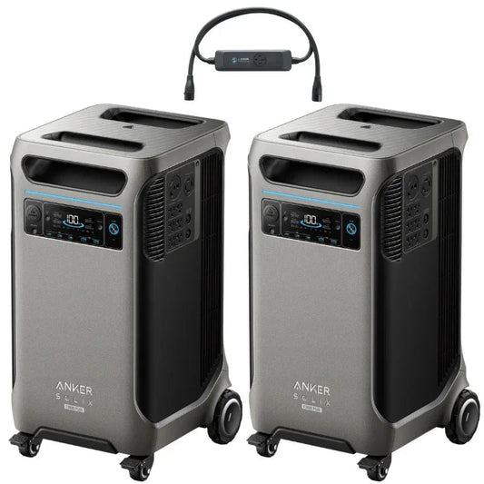 Anker SOLIX F3800 Plus Portable Power Station x2 With Double Voltage Hub