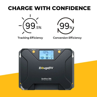 BougeRV 12V 200 Watt Flexible Solar System Kit