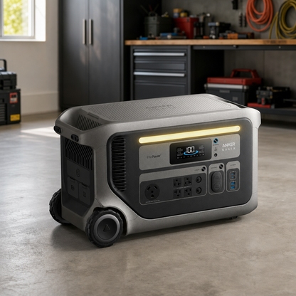 Anker Solix F3000 Portable Power Station With Tt30 Charging Cable lifestyle hero image