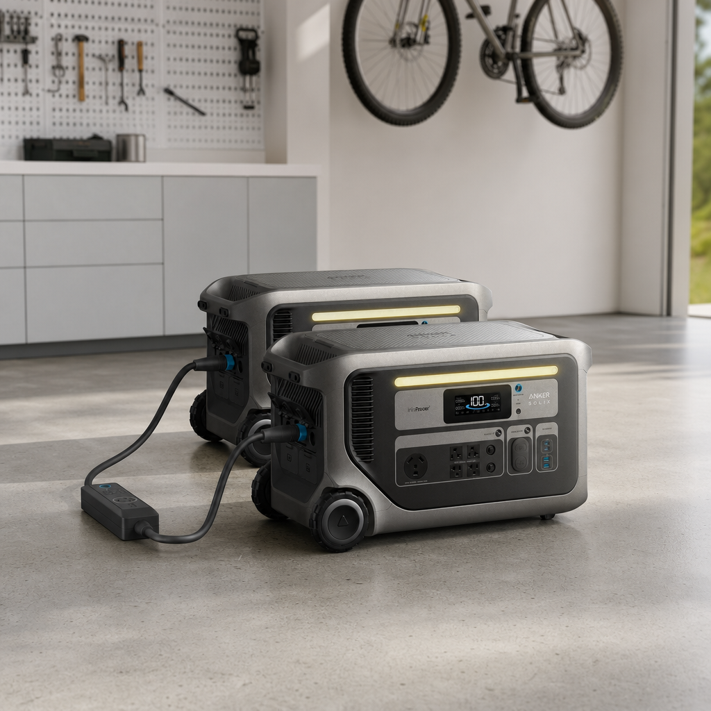 Anker SOLIX F3000 Dual Portable Power Station With Hub lifestyle hero image