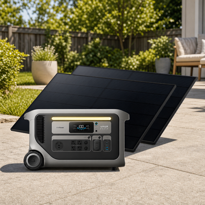 Anker Solix F3000 Portable Power Station With 440 Watt Solar Panels lifestyle hero image