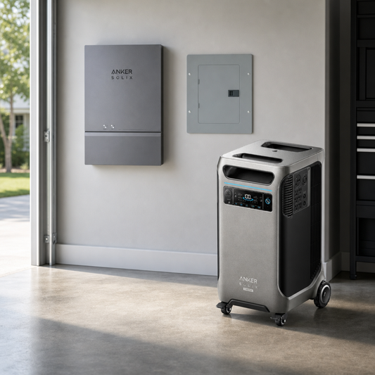 Anker F3800 Plus Portable Power Station With Home Panel lifestyle hero image