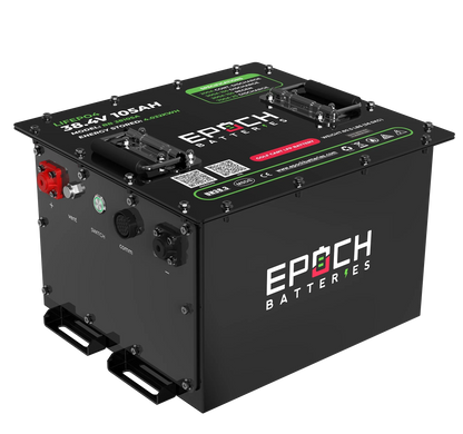 Epoch Batteries 36V 105Ah - LiMax Series - Lithium (LiFePO4) Golf Cart Battery - Complete Kit