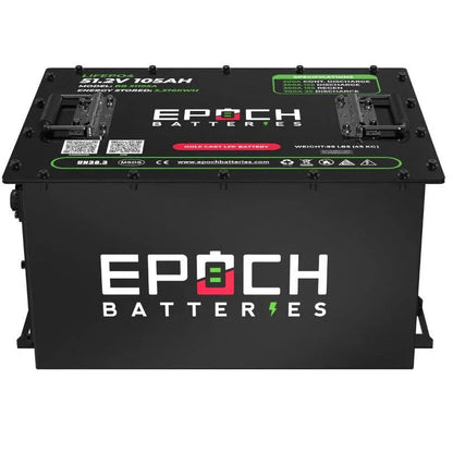 Epoch Batteries 48V 105Ah - LiMax Series - Lithium (LiFePO4) Golf Cart Battery - Complete Kit