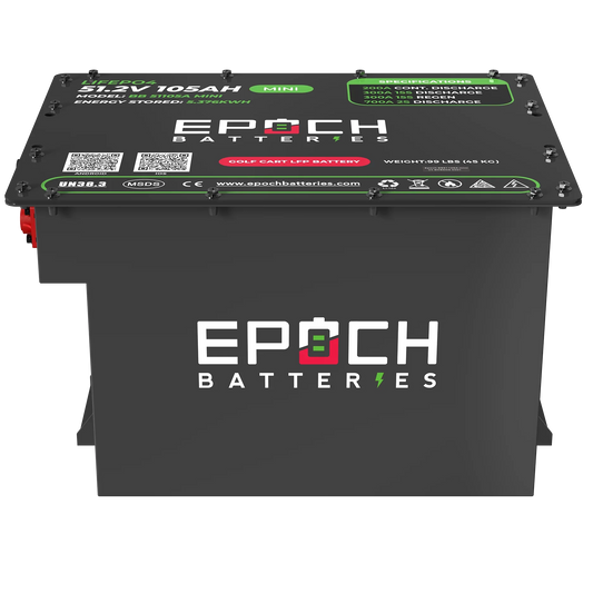 Epoch Batteries 48V 105Ah MINI - Lithium (LiFePO4) Golf Cart Battery - Complete Kit