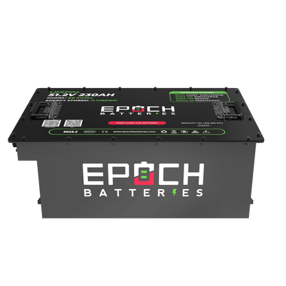 Epoch Batteries 48V 230Ah - LiMax Series - Lithium (LiFePO4) Golf Cart Battery - Complete Kit
