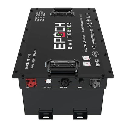 Epoch Batteries 70.4V (72V) 105ah - LiMax Series - Lithium LiFePO4 Golf Cart Battery - Complete Kit