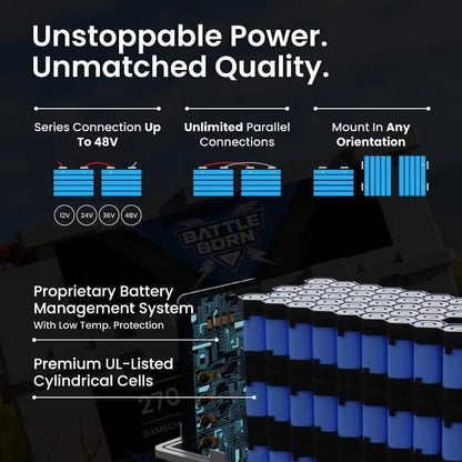 Battle Born 270Ah 12V GC3 Smart LiFePO4 Deep Cycle Battery