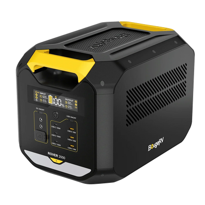 BougeRV ROVER2000 Semi-Solid Portable Power Station with ROCKY Metal Fridge