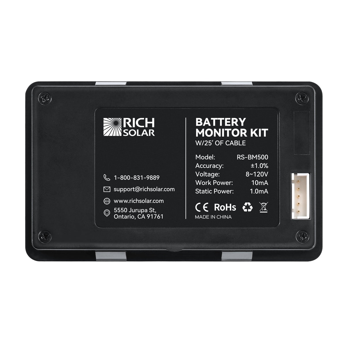500 Amp Battery Monitor with Shunt