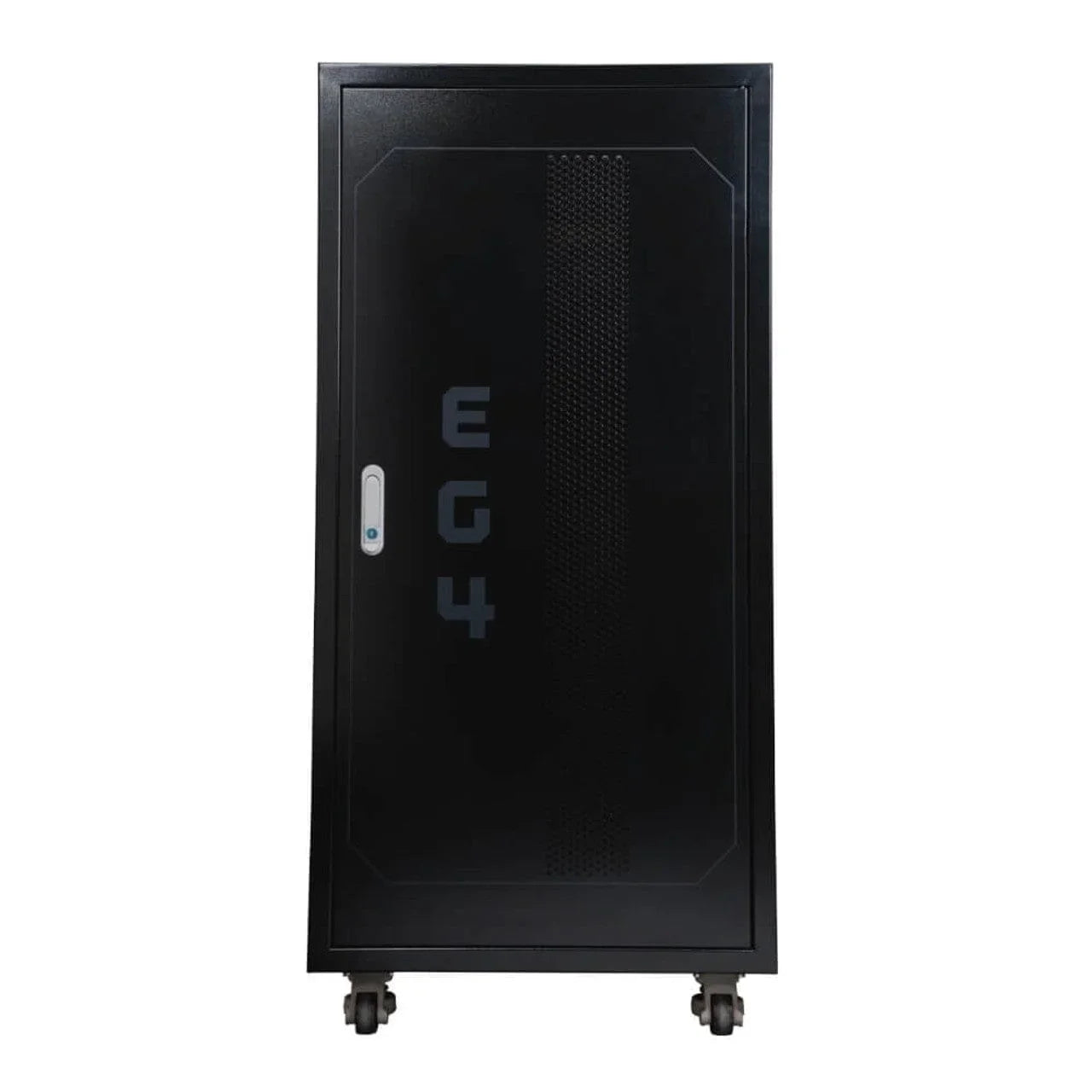 EG4 Enclosed 6 Slot Battery Rack [Pre-Assembled] | Wheels Included | Bus Bar Covers | Welded (Grey)