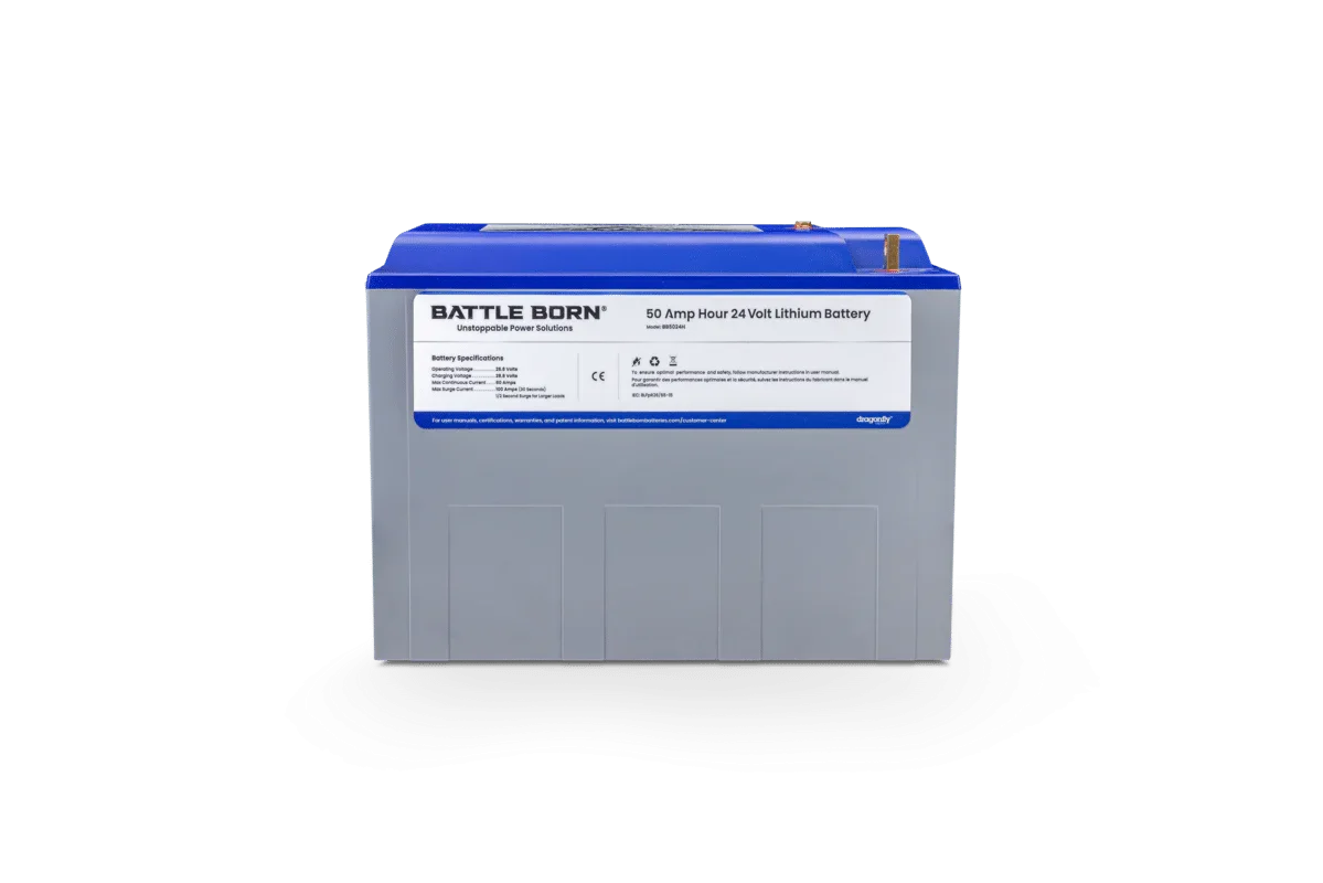 Battle Born 50Ah 24V LiFePO4 Heated Battery Kit