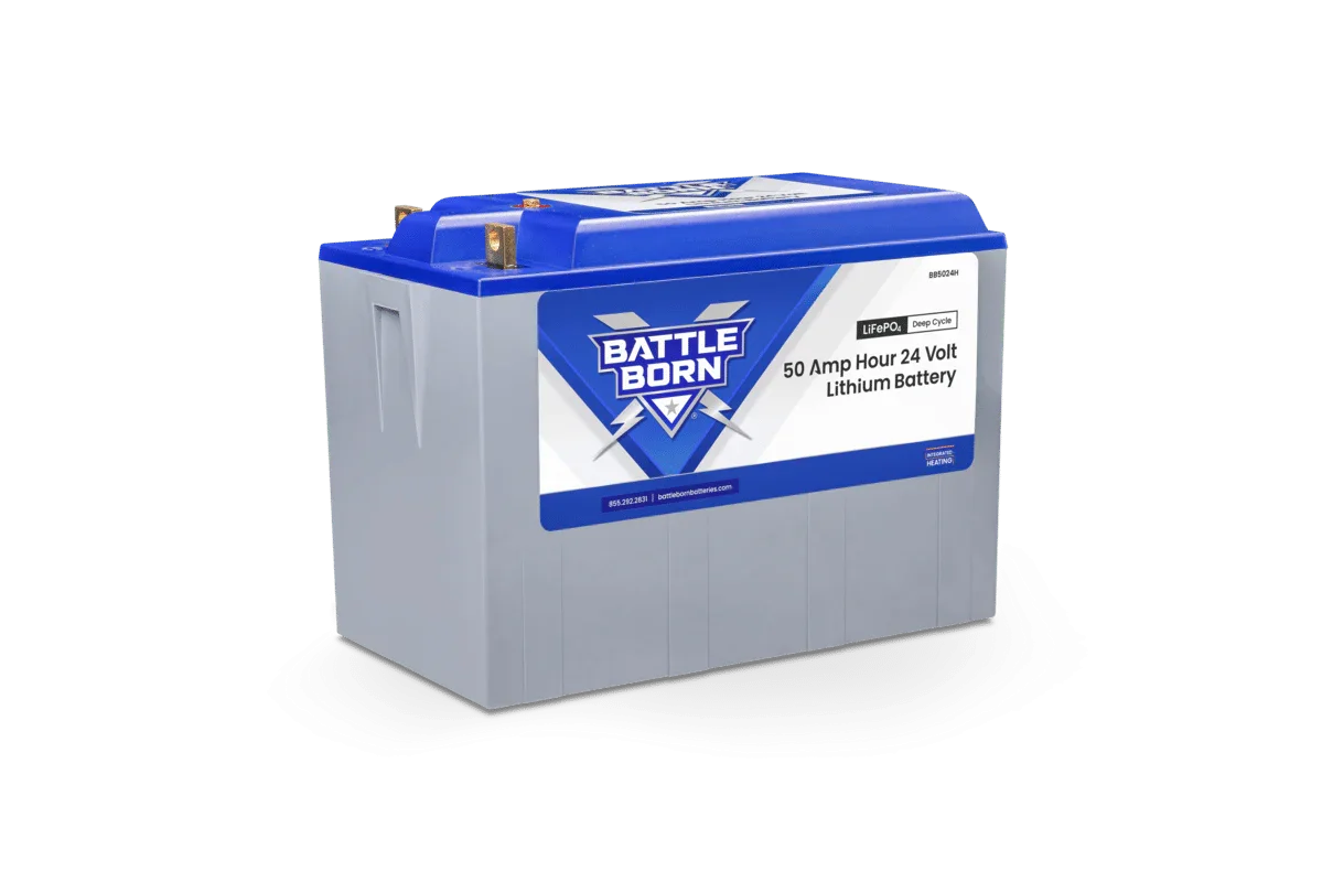 Battle Born 50Ah 24V LiFePO4 Heated Battery Kit