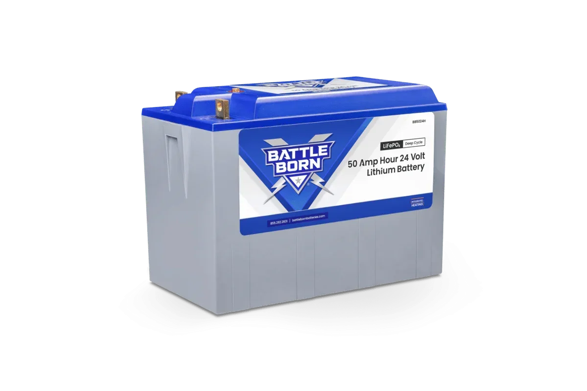 Battle Born 50Ah 24V LiFePO4 Heated Battery Kit