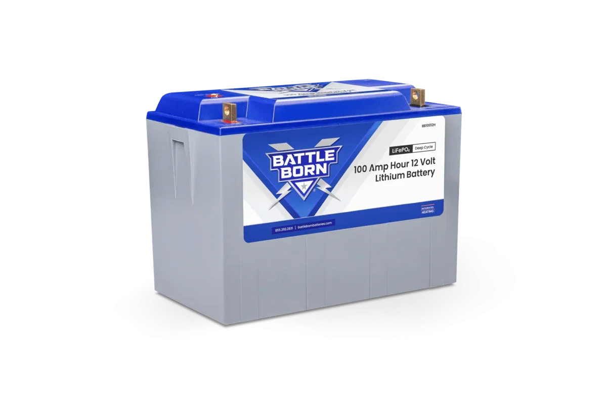 Battle Born 100Ah 12V LiFePO4 Heated Battery Kit