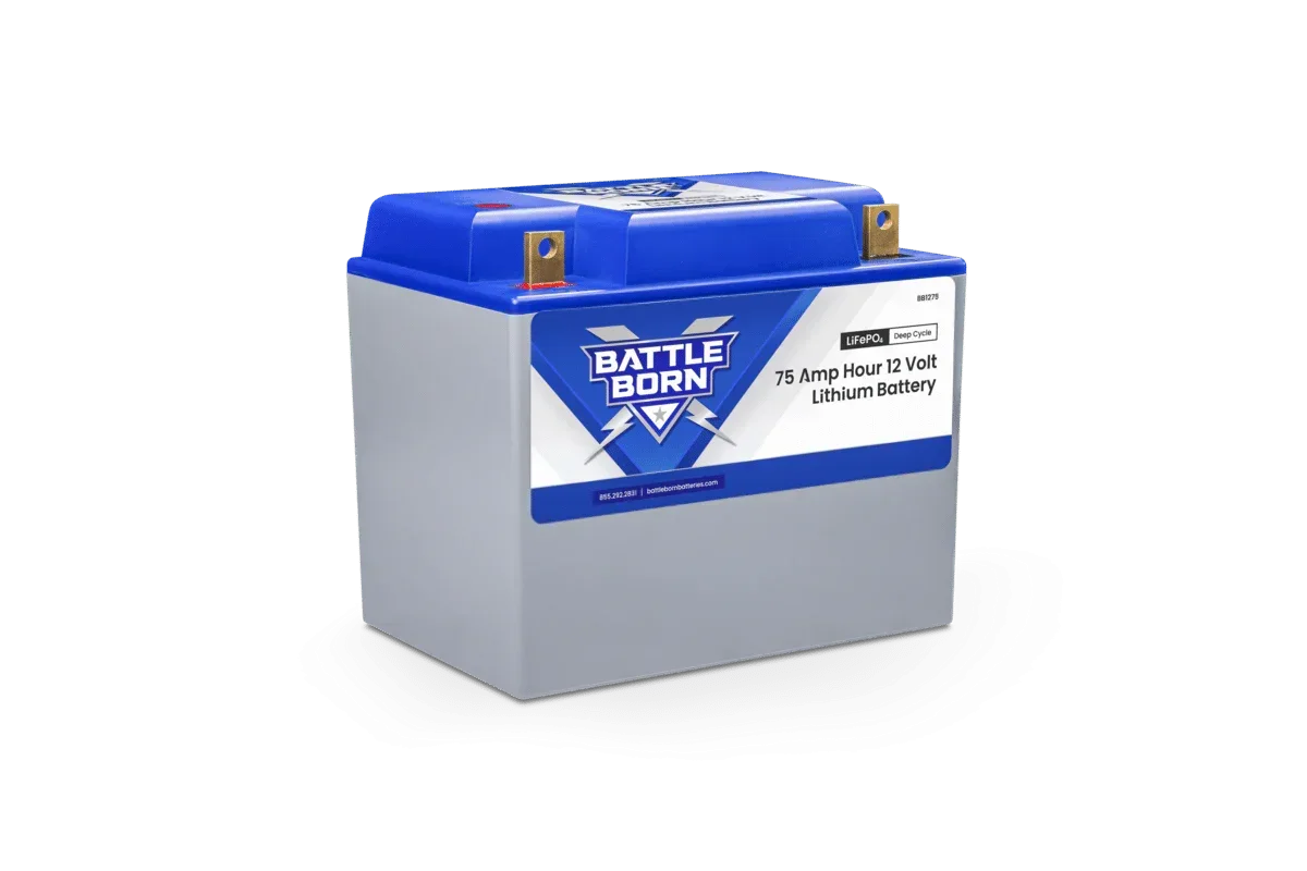 Battle Born 75Ah 12V Group 24 LiFePO4 Deep Cycle Battery