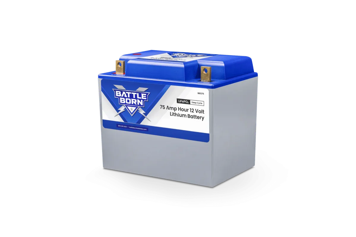 Battle Born 75Ah 12V Group 24 LiFePO4 Deep Cycle Battery