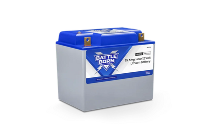 Battle Born 75Ah 12V Group 24 LiFePO4 Heated Battery Kit