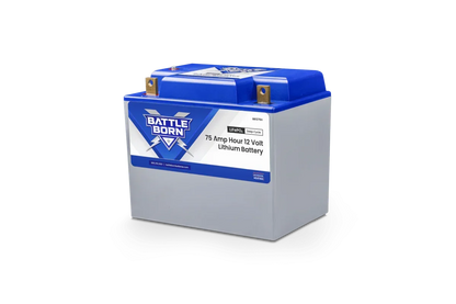 Battle Born 75Ah 12V Group 24 LiFePO4 Heated Battery Kit