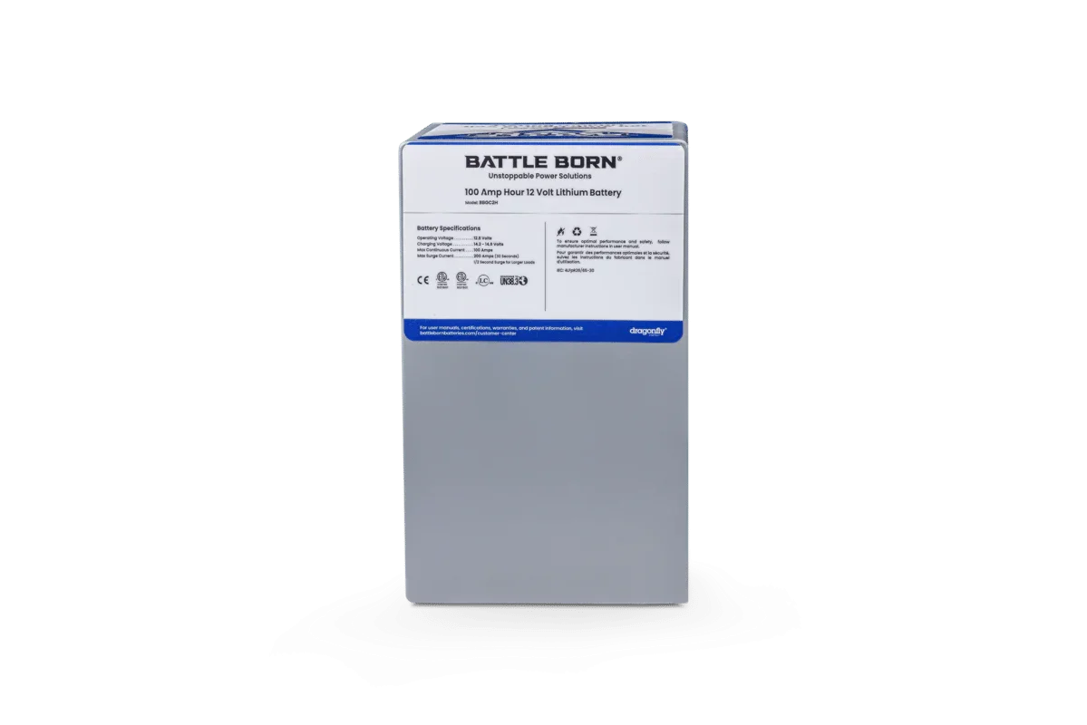 Battle Born 100Ah 12V GC2 LiFePO4 Heated Battery Kit