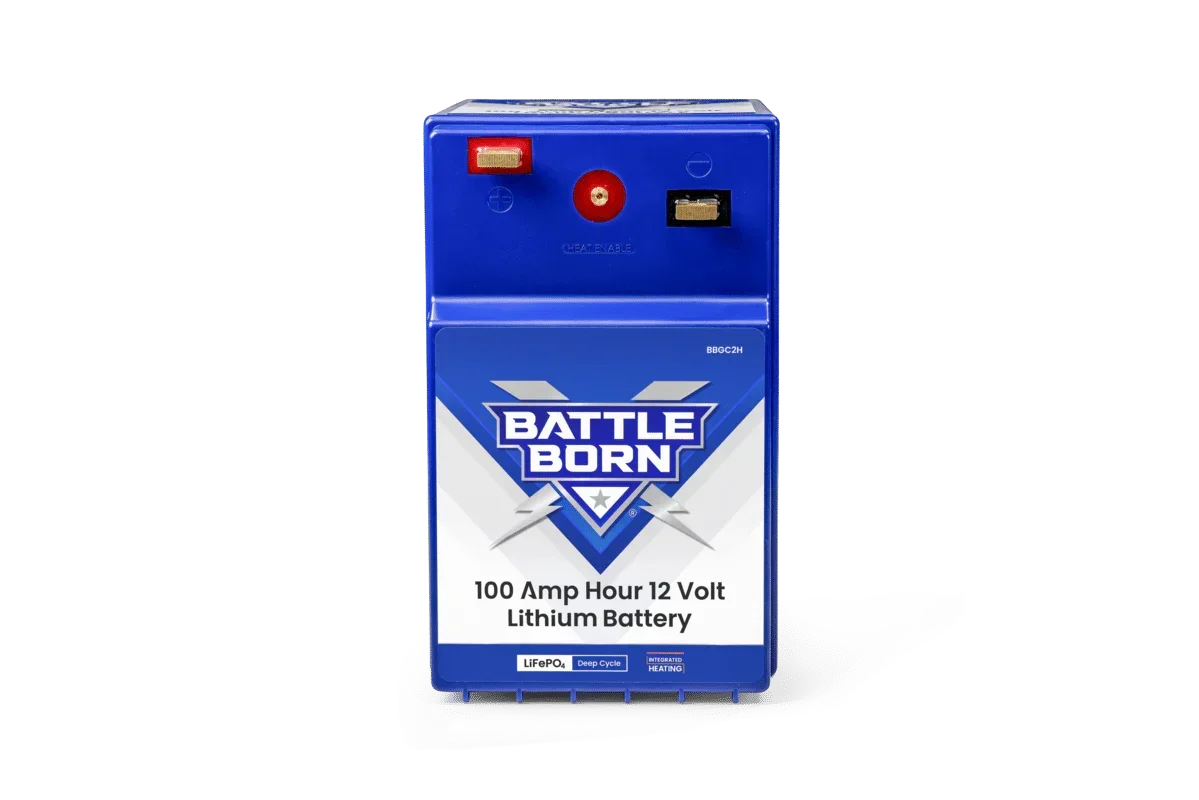 Battle Born 100Ah 12V GC2 LiFePO4 Heated Battery Kit