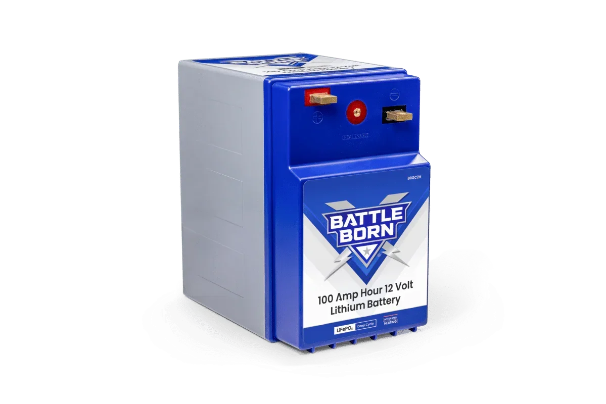 Battle Born 100Ah 12V GC2 LiFePO4 Heated Battery Kit