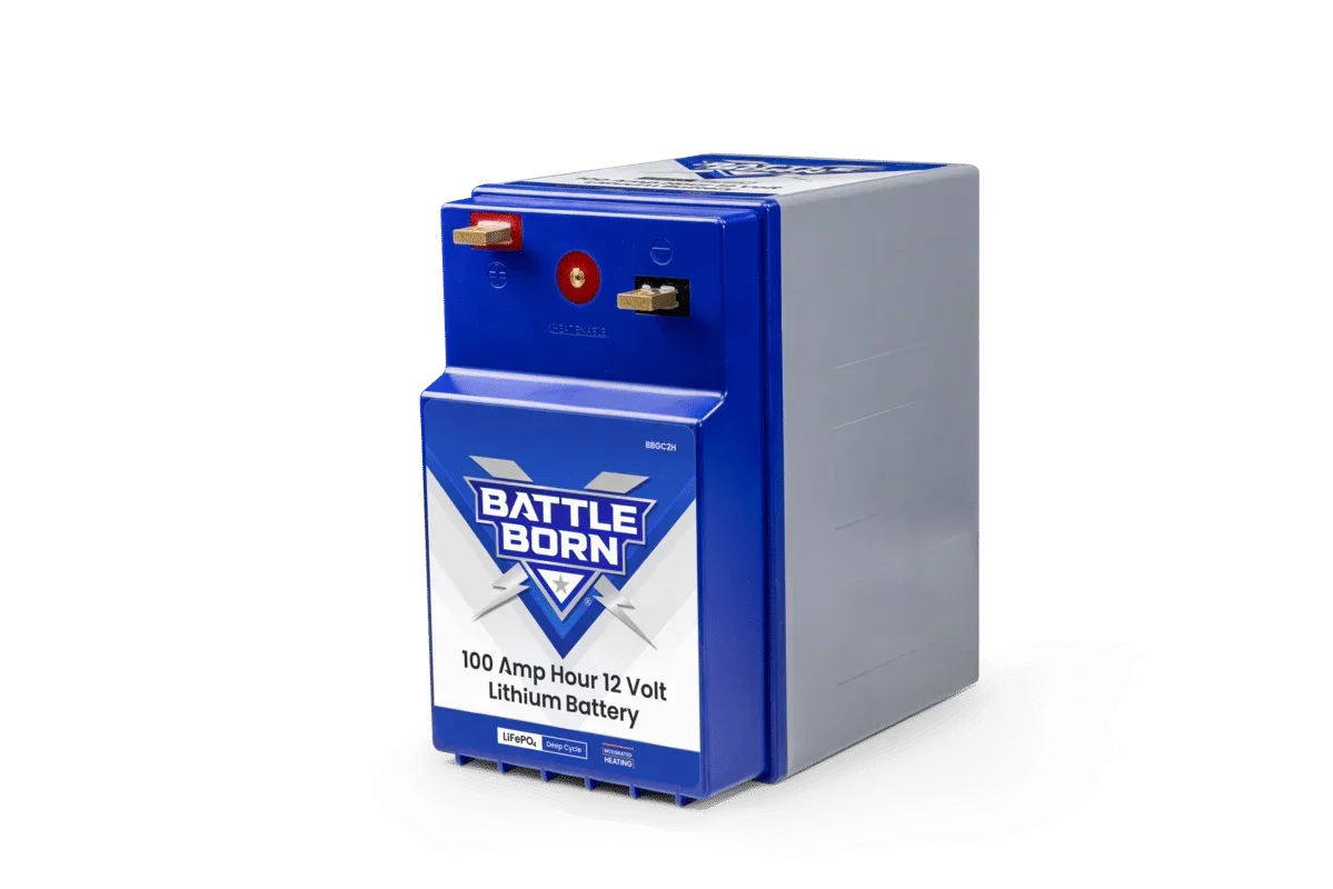Battle Born 100Ah 12V GC2 LiFePO4 Heated Battery Kit