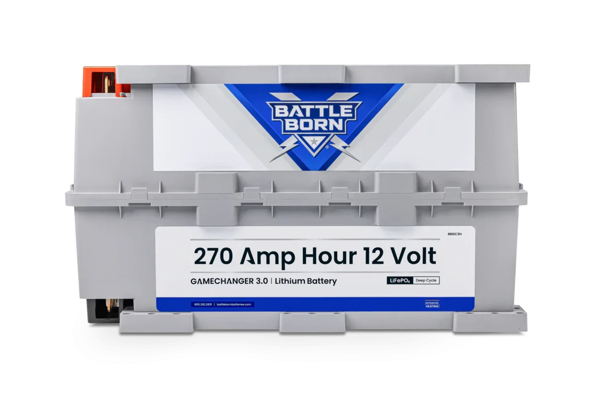 Battle Born 270Ah 12V GC3 LiFePO4 Heated Battery Kit