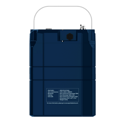 Epoch Batteries 12V 460Ah (5.89kWh) V2-T Elite Series - Heated & Bluetooth & Victron Comms LiFePO4 Battery