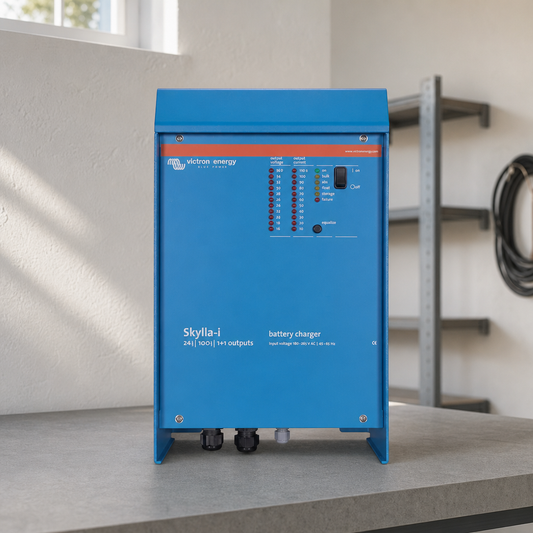 Victron Skylla-i Charger - 24 VDC - 100AMP - 2-Bank - 230 VAC [SKI024100000] lifestyle hero image