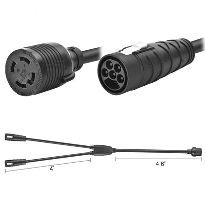 Nature's Generator Lithium 3600 Combiner Cable For Dual Unit Power Expansion 240V 30A Systems