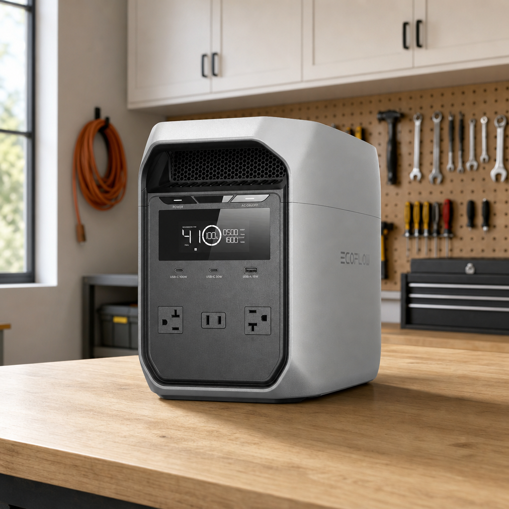 EcoFlow DELTA 3 Classic Portable Power Station (1024Wh) lifestyle hero image
