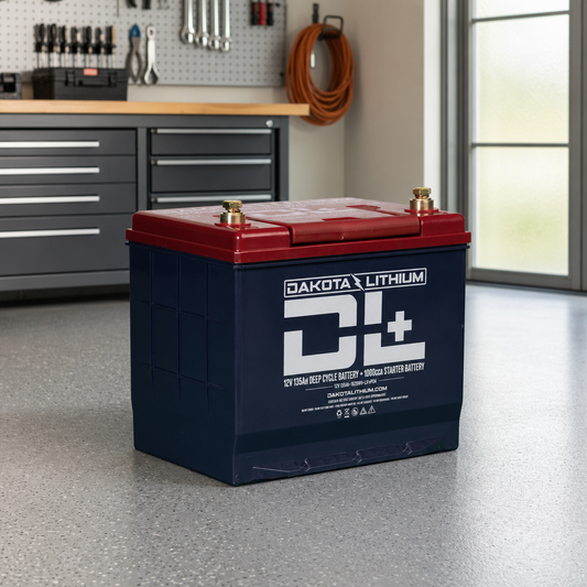 Dakota Lithium + 12V 135Ah Dual Purpose Starter Battery Plus Deep Cycle Performance lifestyle hero image