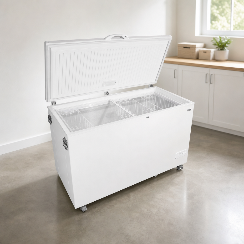 Sundanzer DC400 Solar Chest Refrigerator – 400 Liter (14.1 Cu. Ft.) | 12V/24V DC lifestyle hero image