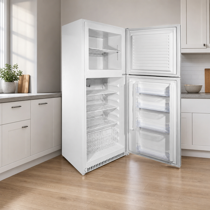 SunDanzer DCRF450 Solar DC Refrigerator-Freezer 15 Cu. Ft. White lifestyle hero image