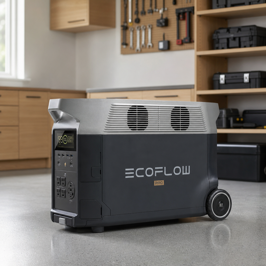 EcoFlow DELTA Pro Portable Power Station Solar Generator lifestyle hero image