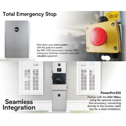 EG4 6K XP & EG4 PowerPro WallMount Battery Bundle (ESS) 14.3kWh Capacity | 10-Year Warranty
