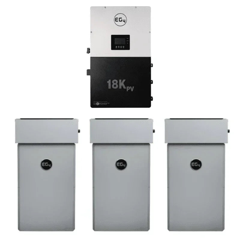 EG4 18K PowerPro ESS 14.3kWh - 28.6kWh Capacity | EG4-18Kpv & EG4-PowerPro WallMount Battery Bundle