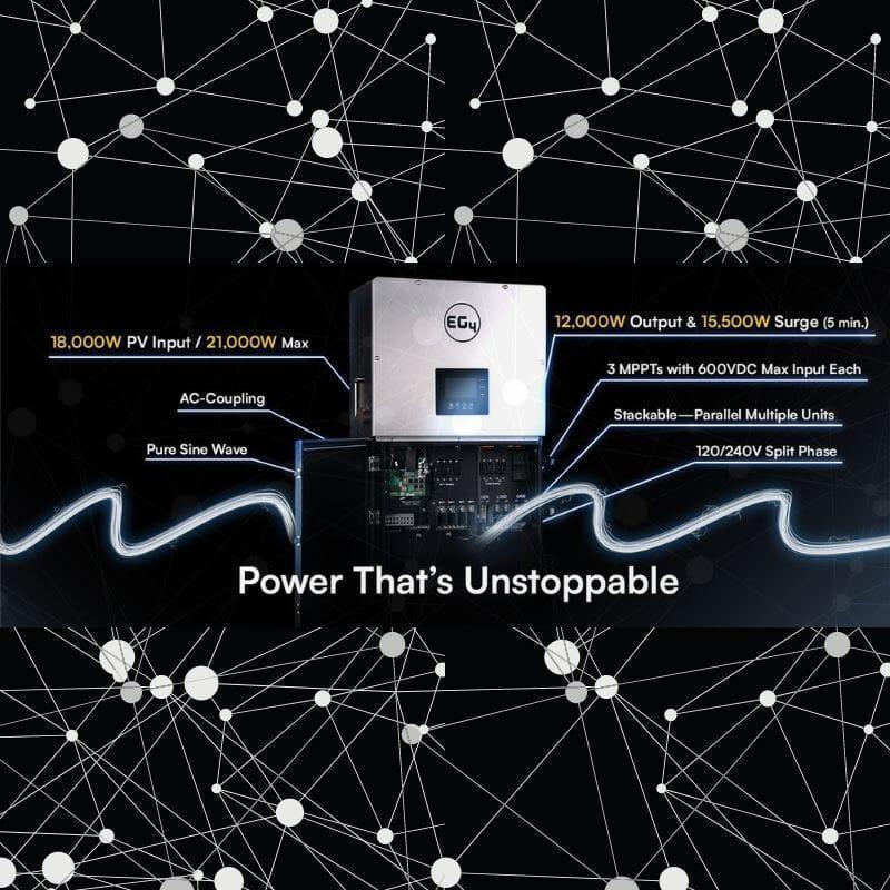 EG4 18K PowerPro ESS 14.3kWh - 28.6kWh Capacity | EG4-18Kpv & EG4-PowerPro WallMount Battery Bundle