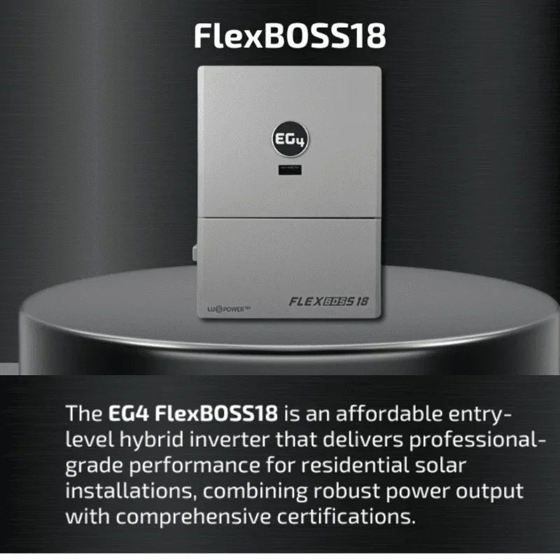 EG4 FlexBOSS18 13kW AC Hybrid Inverter | 48V Split Phase | 18kW PV Input