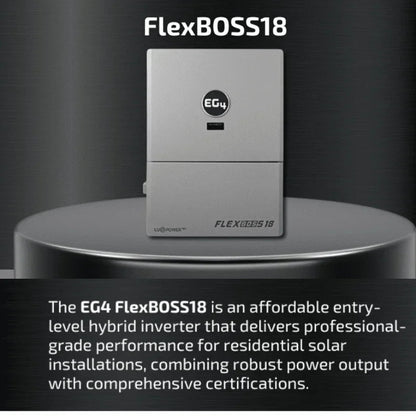 EG4 FlexBOSS18 13kW AC Hybrid Inverter | 48V Split Phase | 18kW PV Input