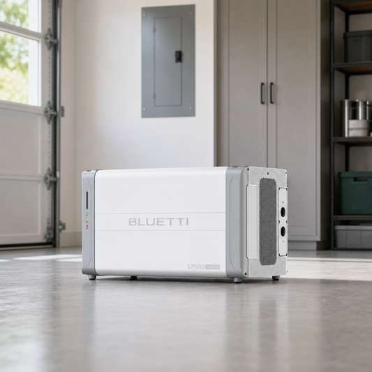 BLUETTI EP800 Home Battery Backup System With 3 B500 14.8kWh lifestyle product image