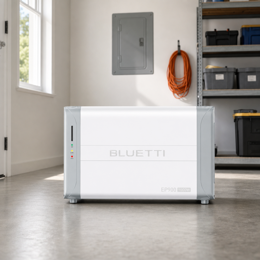 BLUETTI EP900 Hybrid Inverter And 4 B500 Home Battery Backup System lifestyle product image