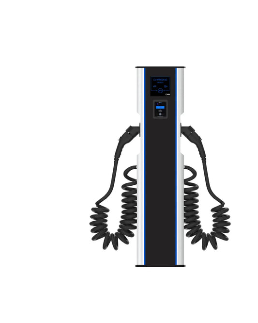 CityCharge V2 40A freestanding dual-connector EV charging station