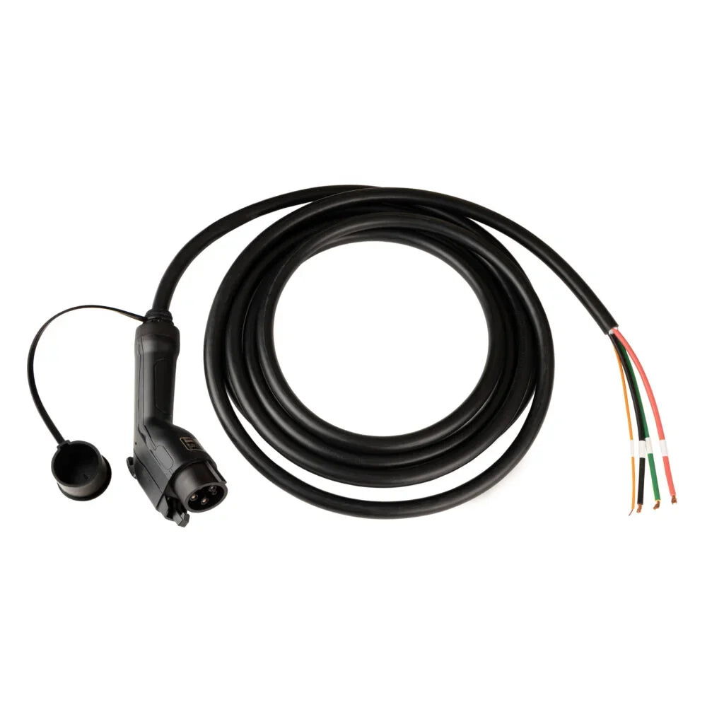 EV Plus 32A J1772 open-end replacement charging cable