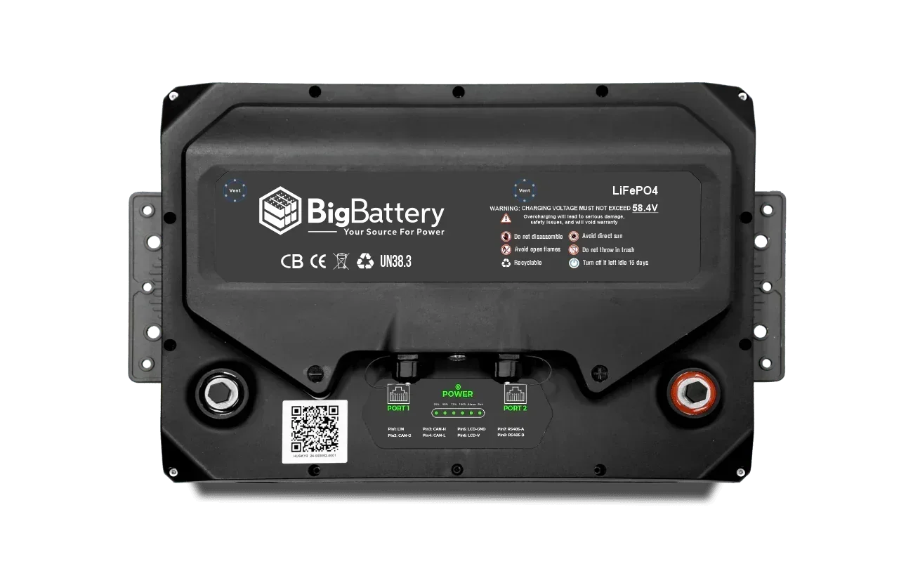 BigBattery 48V HUSKY 2 PWR | 5.12kWh LiFePO4 – High Power | Golf Cart | UTV | Industrial Battery