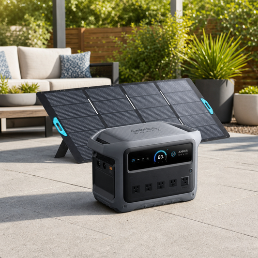 C1000 Gen 2 + 400W Bifacial Solar Panel lifestyle hero image