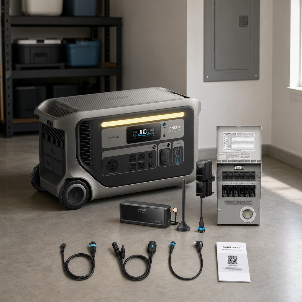 Anker SOLIX F3000 Portable Power Station With Power Saver Kit lifestyle hero image